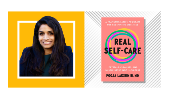 Picture of author and book